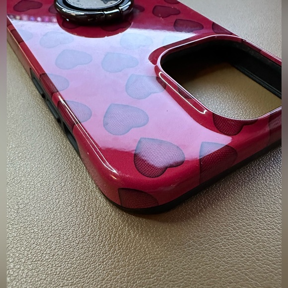 BURGA iPhone 14 Pro Max Heart Case with attached Black Cat Ring - Picture 5 of 15